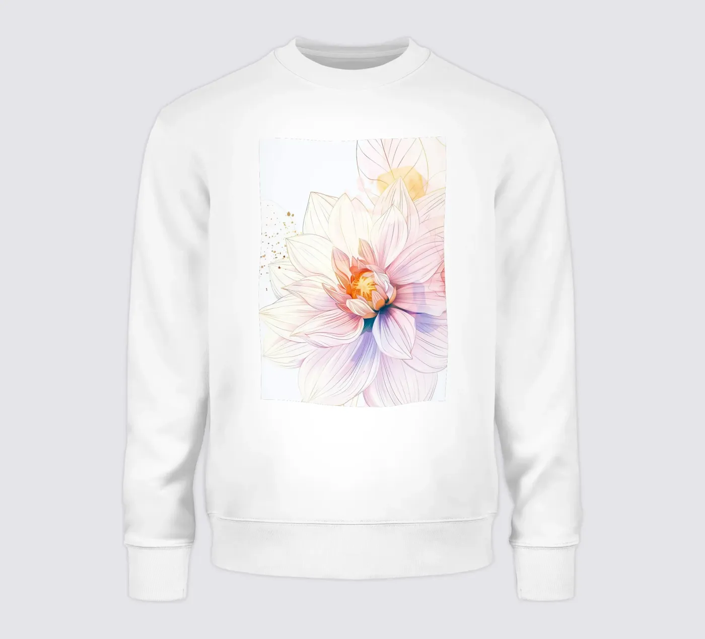 Flowers pattern sweatshirt by Justyna Jaszke JBJart