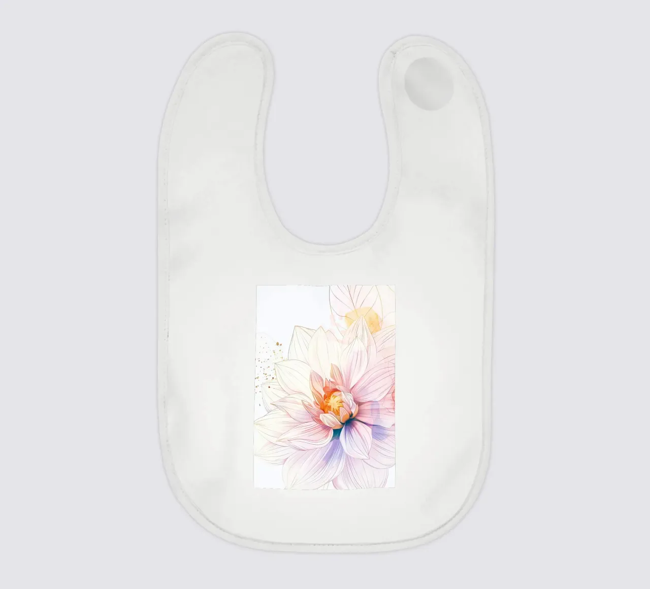 Blumenmuster Babylätzchen von Justyna Jaszke JBJart