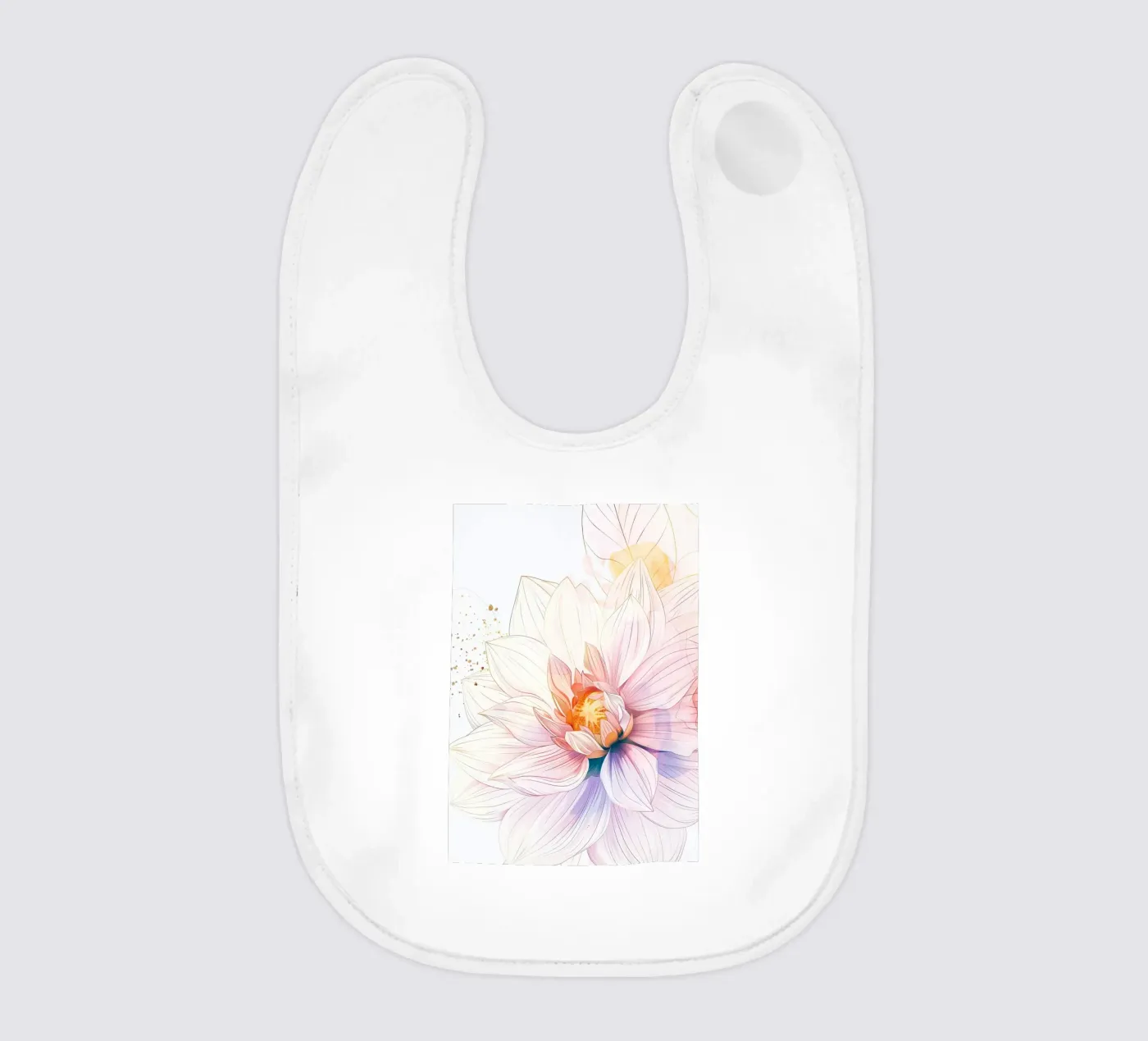 Flowers pattern Babylätzchen von Justyna Jaszke JBJart