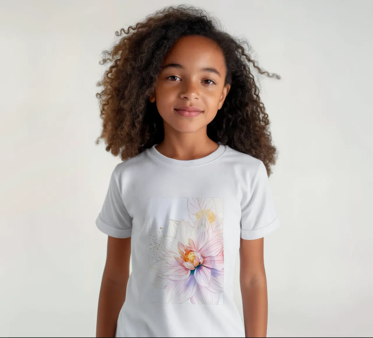 Bloemen patroon kinder t-shirt van Justyna Jaszke JBJart
