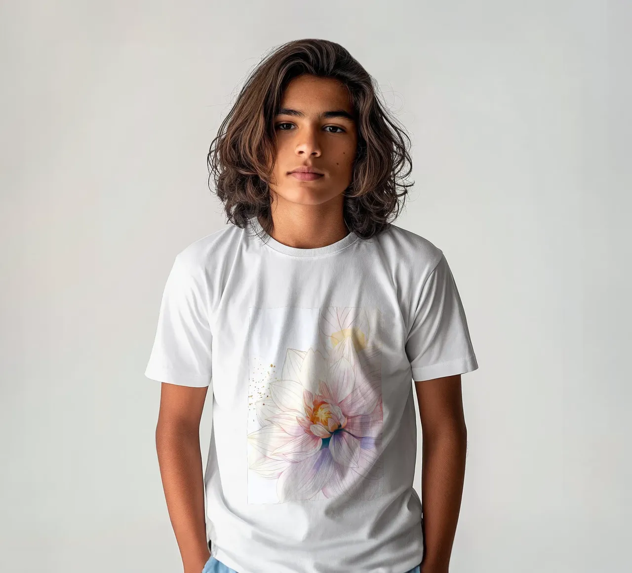 Bloemen patroon kinder t-shirt van Justyna Jaszke JBJart