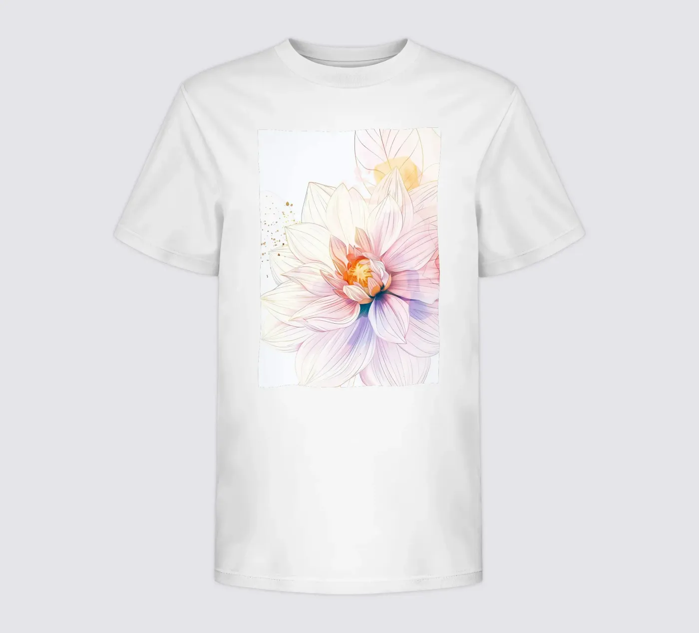 Flowers pattern kids t-shirt by Justyna Jaszke JBJart