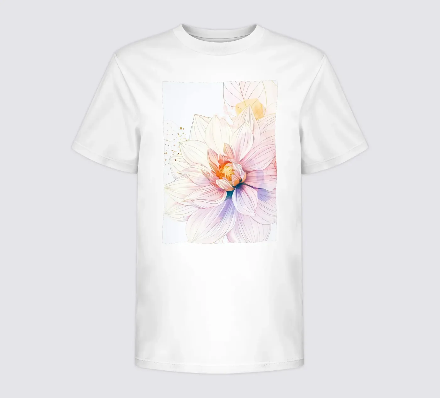 Flowers pattern kids t-shirt by Justyna Jaszke JBJart