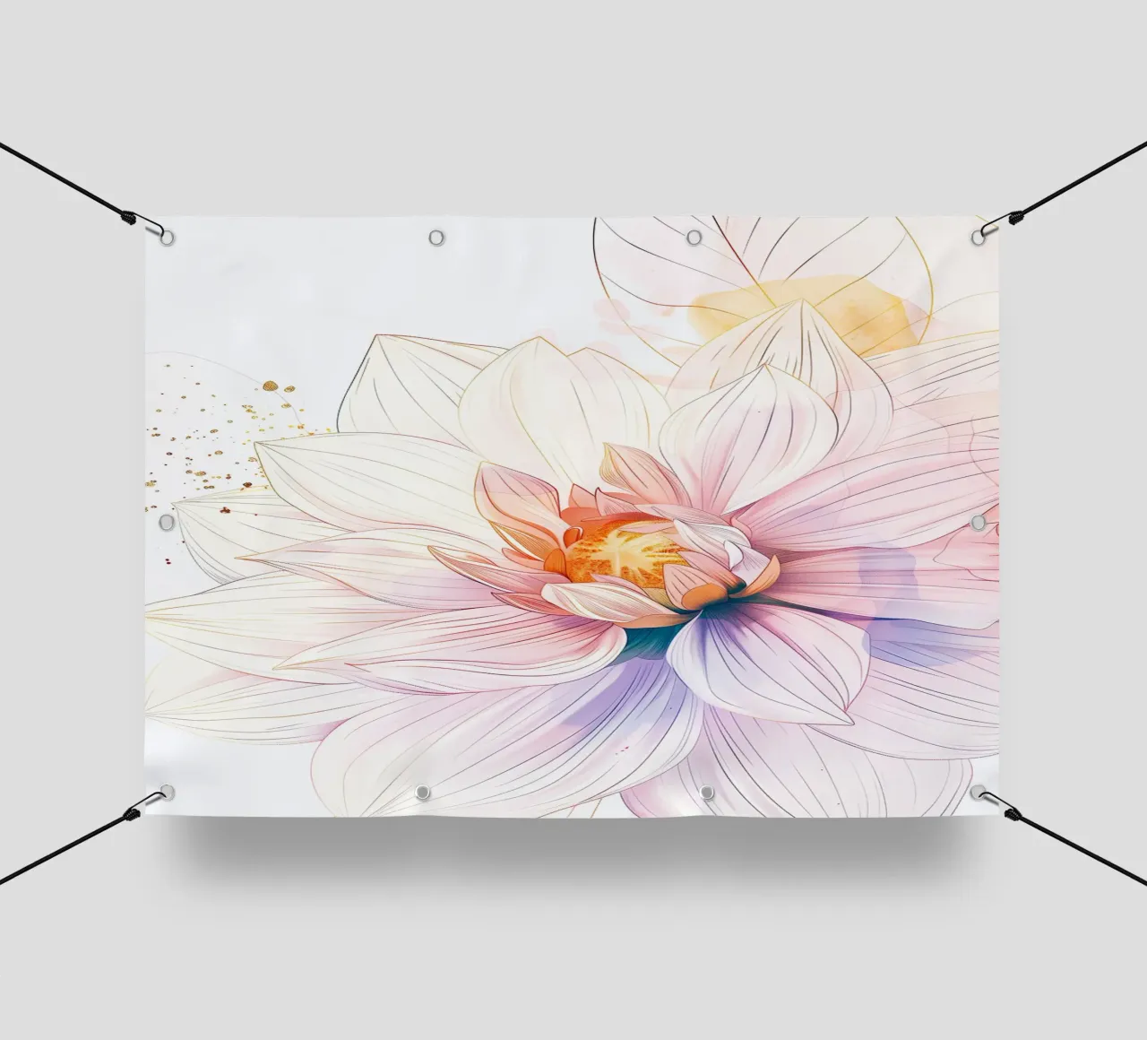 Motivo dei fiori telo in pvc da Justyna Jaszke JBJart