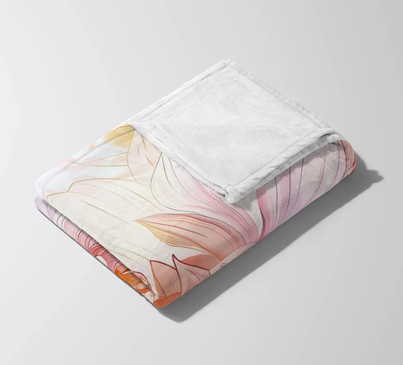 Flowers pattern plaid polaire de Justyna Jaszke JBJart