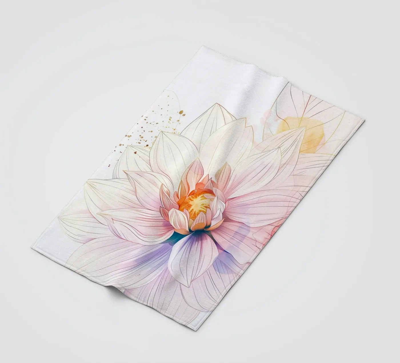 Flowers pattern plaid polaire de Justyna Jaszke JBJart