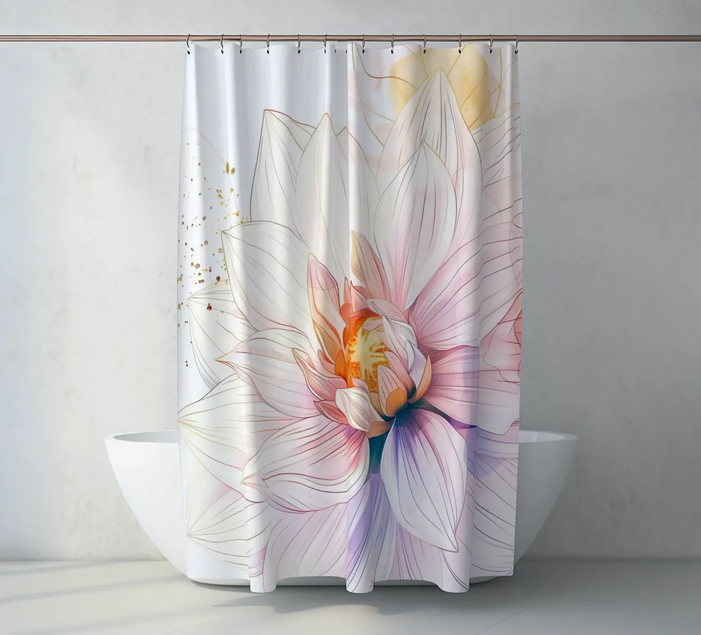 Flowers pattern Duschvorhang von Justyna Jaszke JBJart