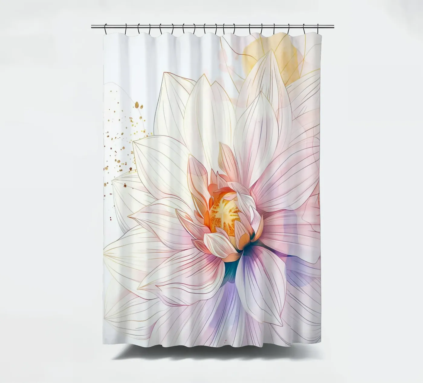 Flowers pattern Duschvorhang von Justyna Jaszke JBJart