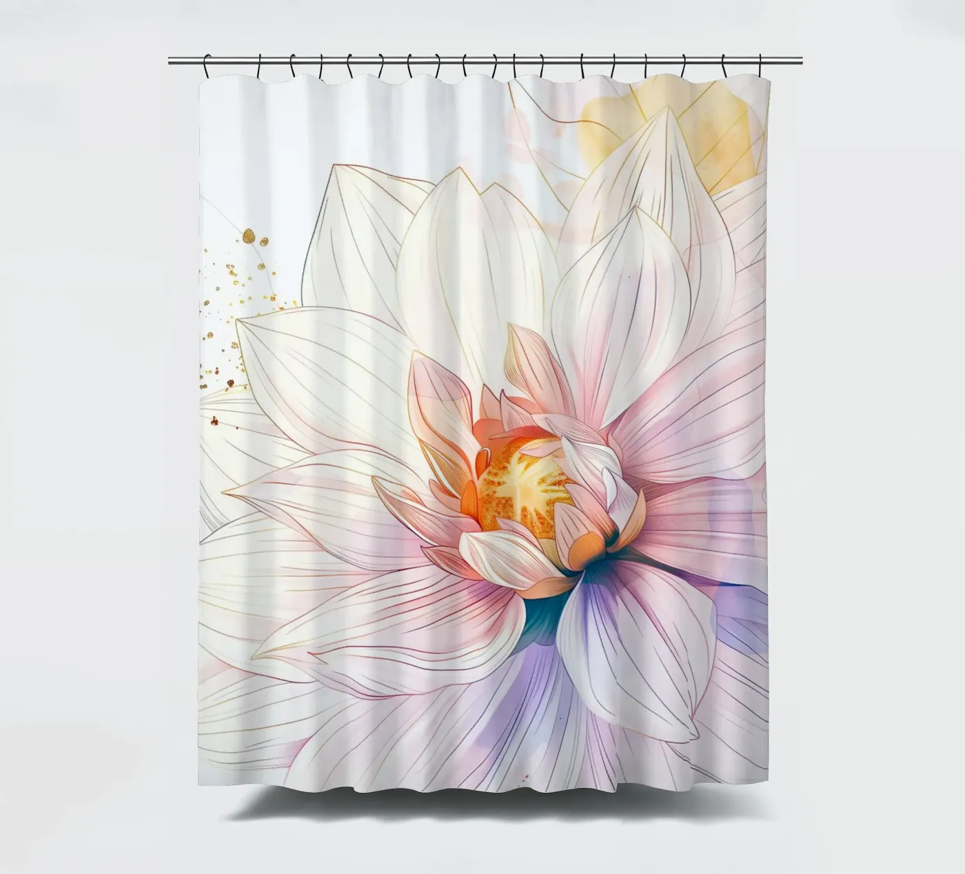 Flowers pattern Duschvorhang von Justyna Jaszke JBJart