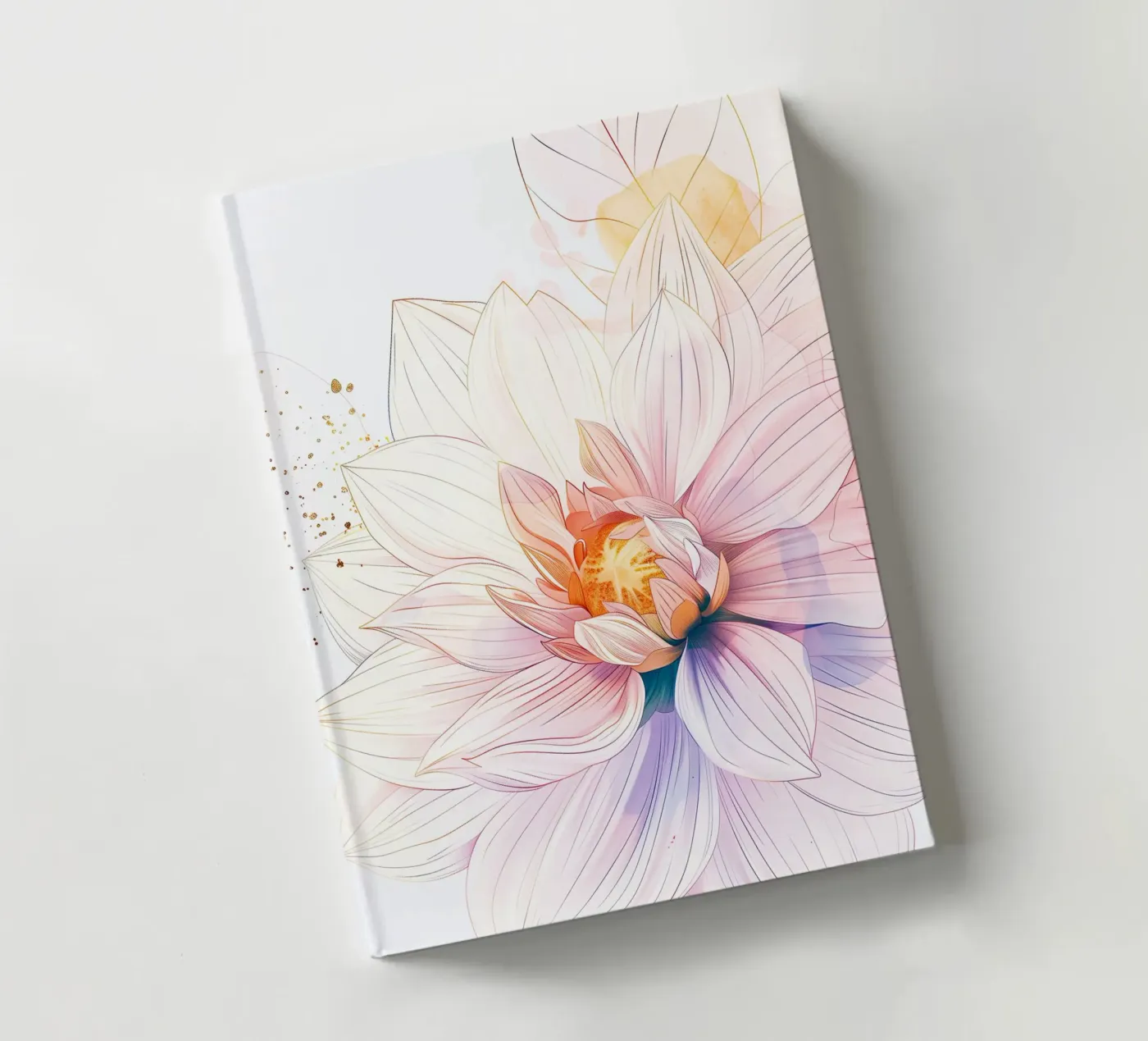 Flowers pattern notebook by Justyna Jaszke JBJart
