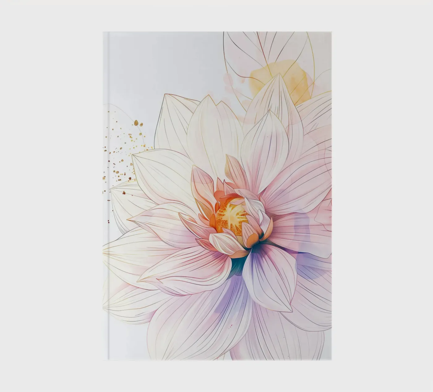 Flowers pattern notebook by Justyna Jaszke JBJart