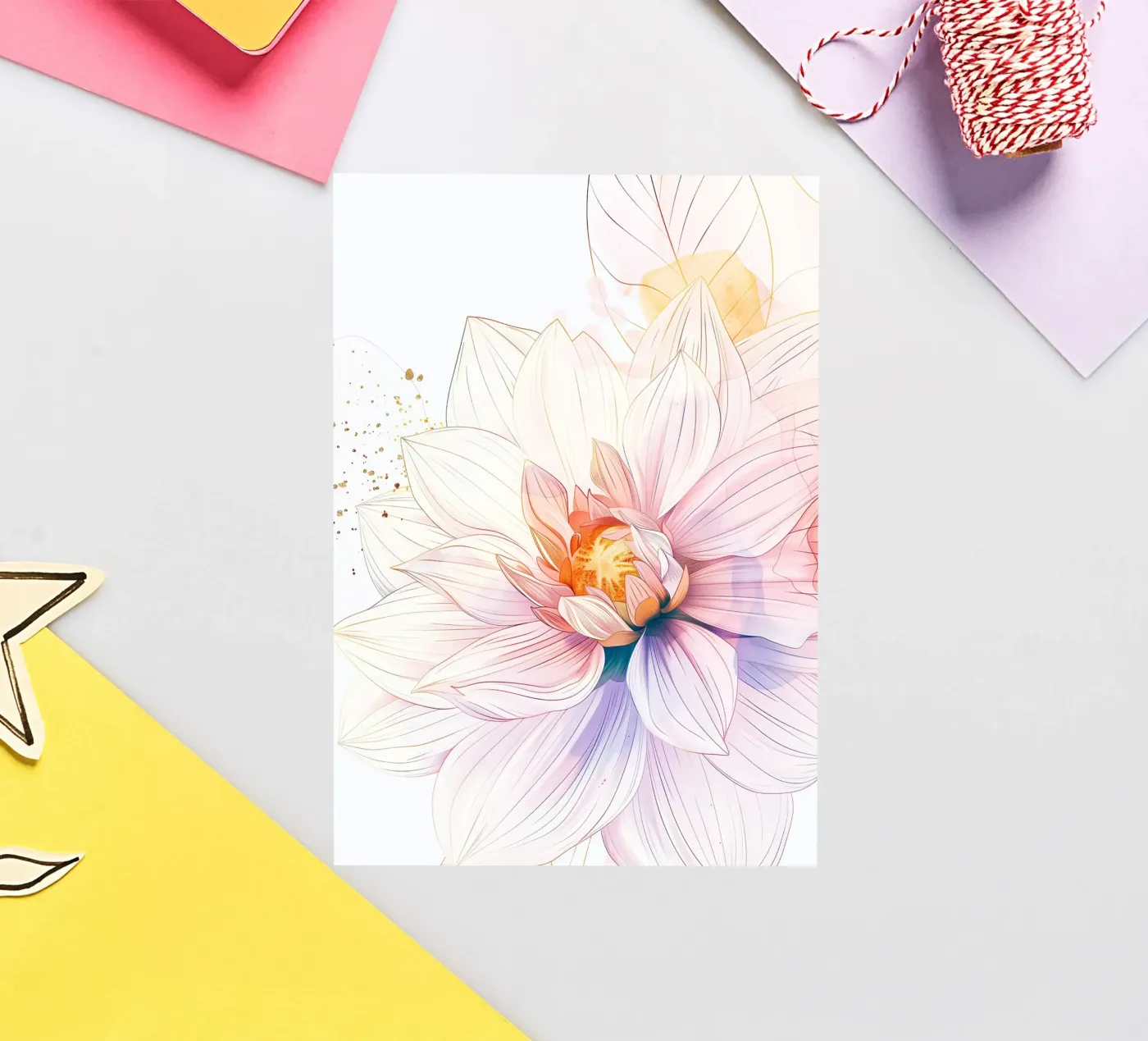 Motivo dei fiori adesivo da Justyna Jaszke JBJart