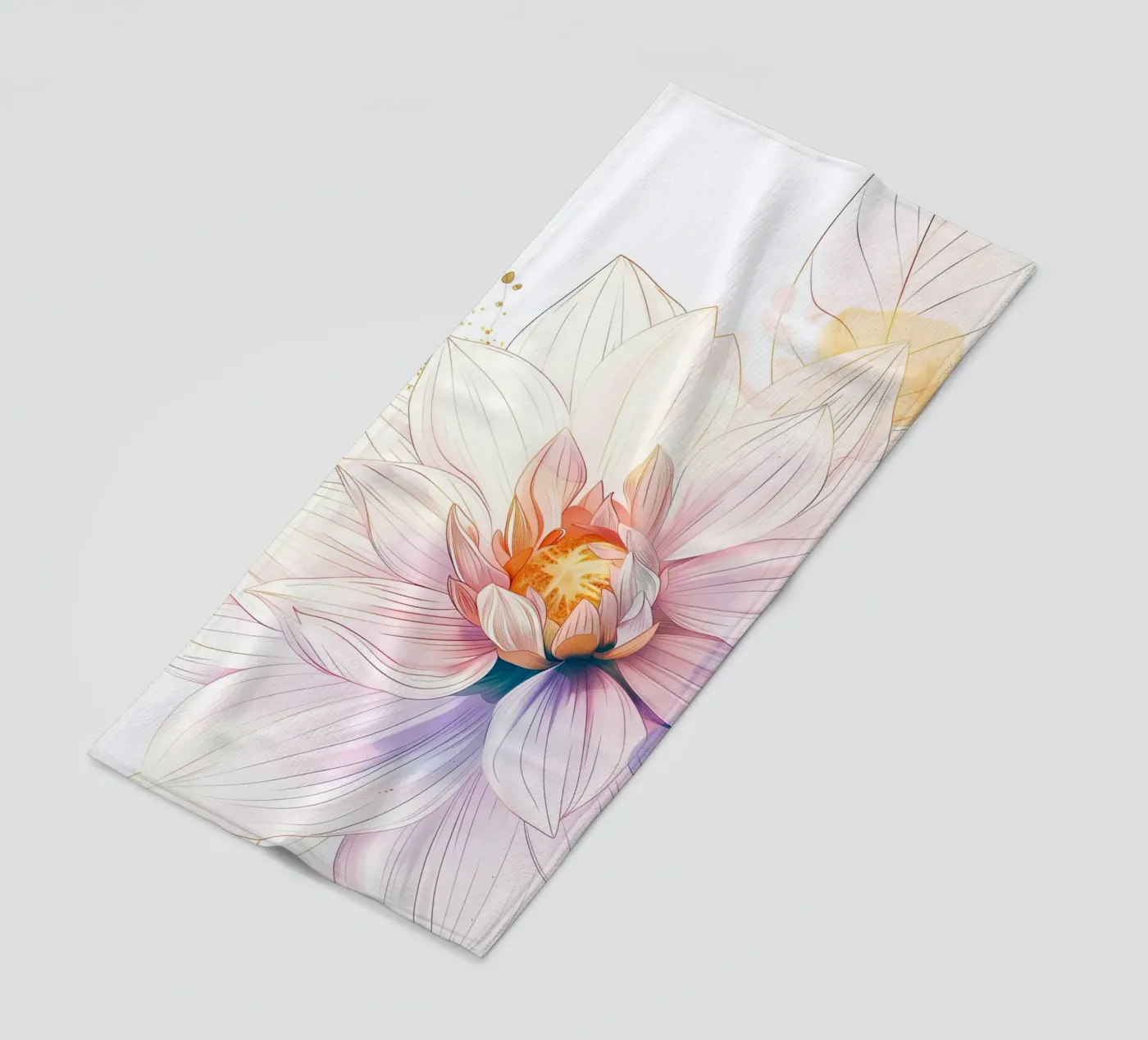 Motif de fleurs serviette de plage de Justyna Jaszke JBJart