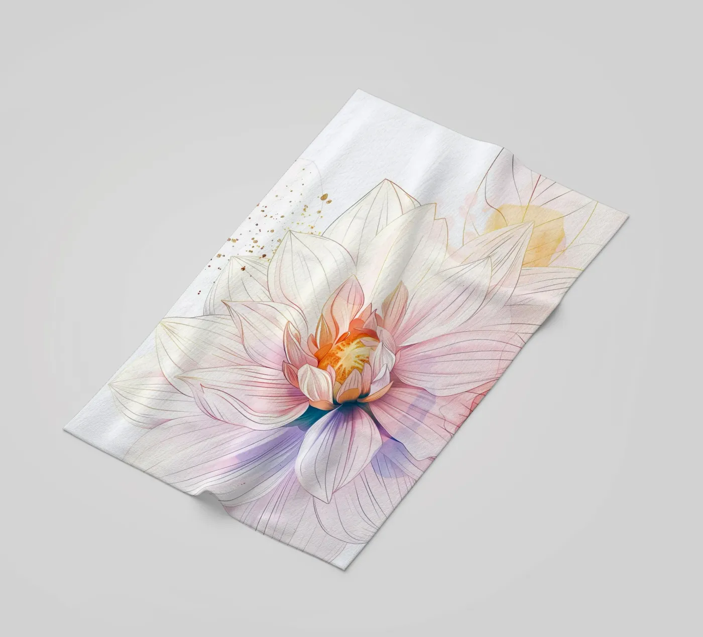 Motif de fleurs serviette de plage de Justyna Jaszke JBJart