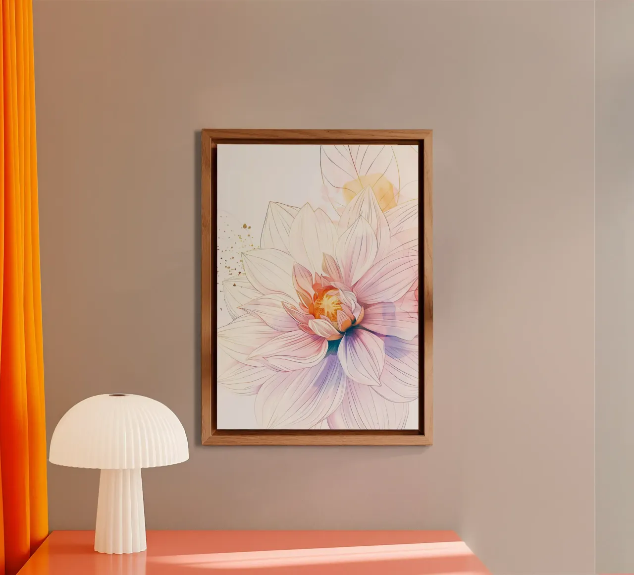 Flowers pattern forex plate by Justyna Jaszke JBJart