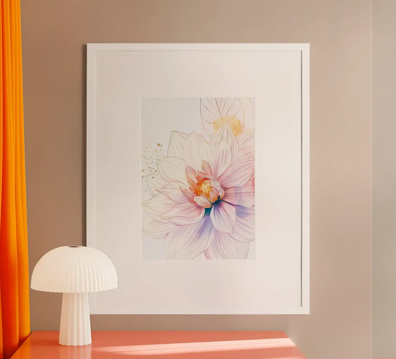 Motivo dei fiori carta hahnemühle da Justyna Jaszke JBJart