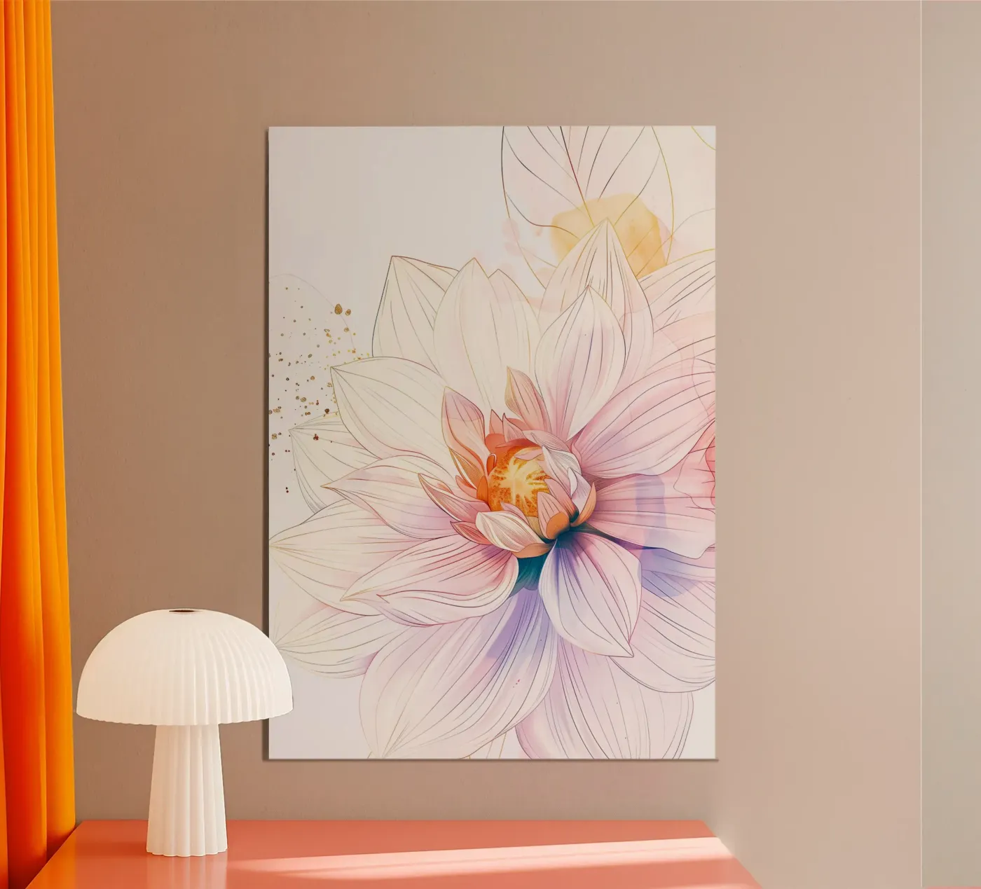 Blumenmuster Poster von Justyna Jaszke JBJart