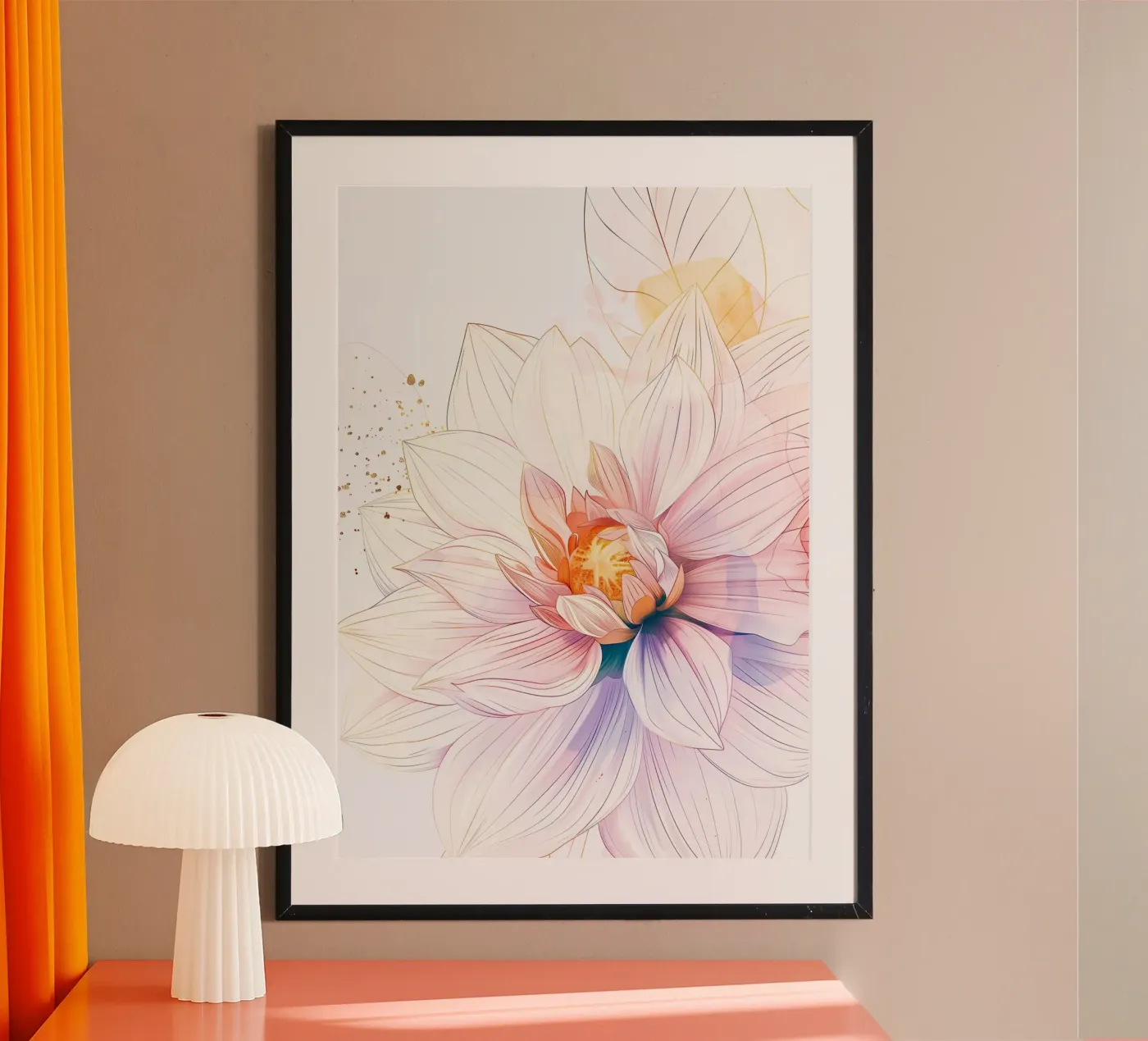 Blumenmuster Poster von Justyna Jaszke JBJart