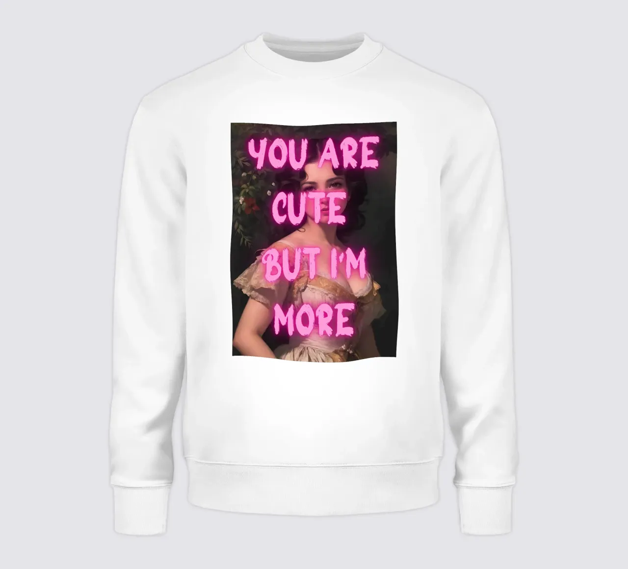 "Cute But More" - Pop Art, Remix classico, Empowerment, Trend felpa da NorwesClub