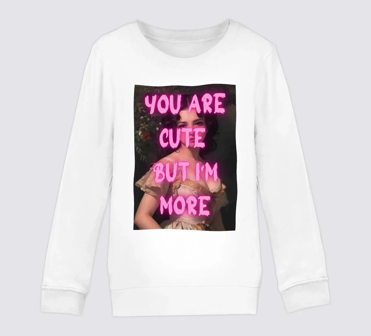 "Cute But More" - Pop Art, Remix classico, Empowerment, Trend felpa bambino da NorwesClub