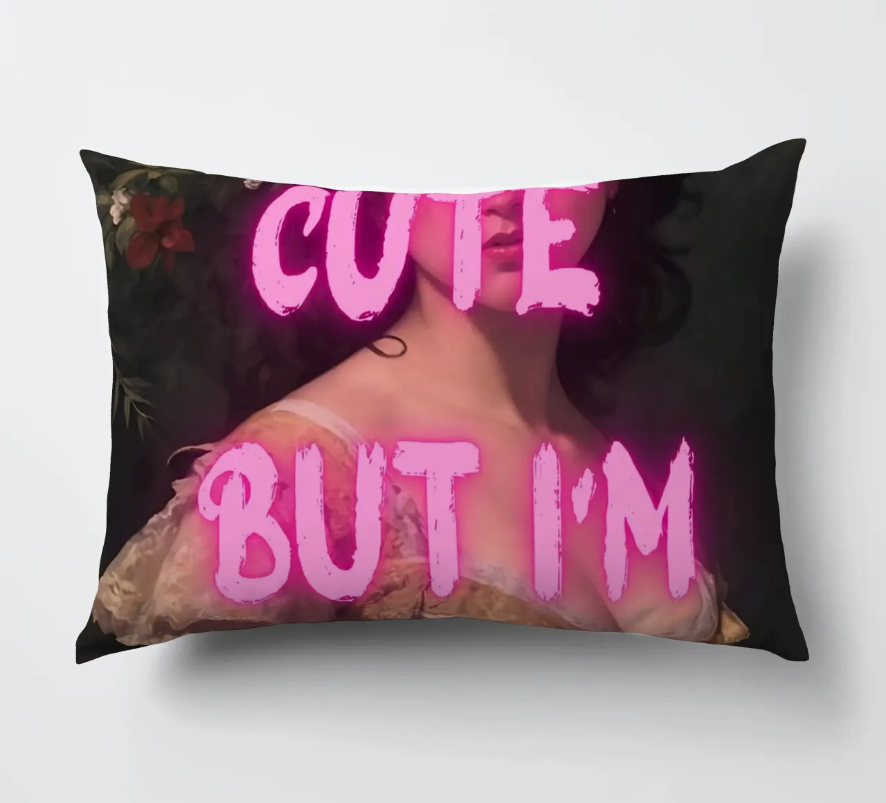 "Cute But More" - Pop Art, Remix classico, Empowerment, Trend cuscino da NorwesClub