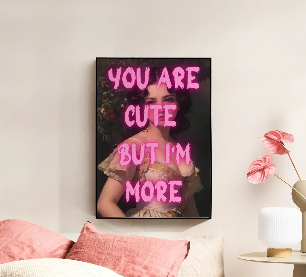 "Cute But More" - Pop Art, Remix classico, Empowerment, Trend plexiglass da NorwesClub