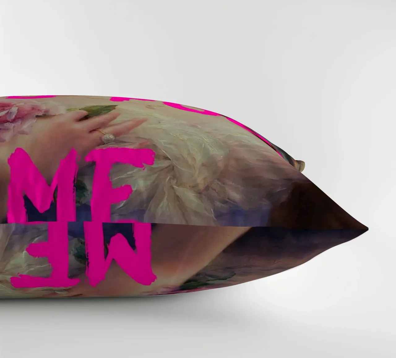 "Go On and Fool Me" - Pop Art, Remix classico, giocoso, rosa cuscino da NorwesClub