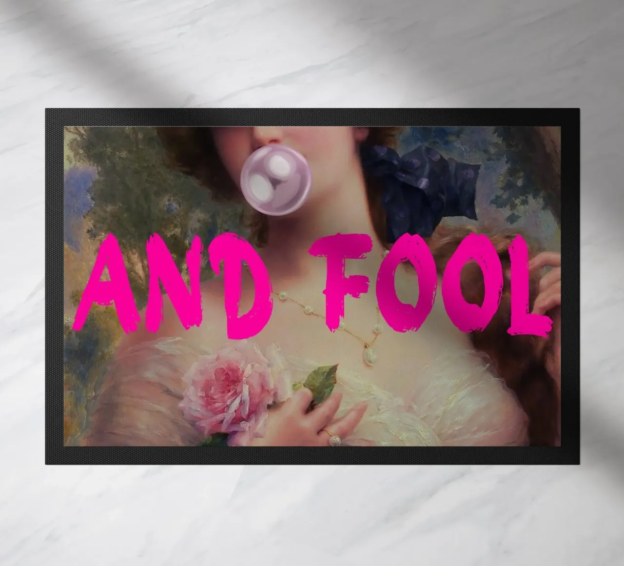 "Go On and Fool Me" - Pop Art, Remix classico, giocoso, rosa zerbino da NorwesClub