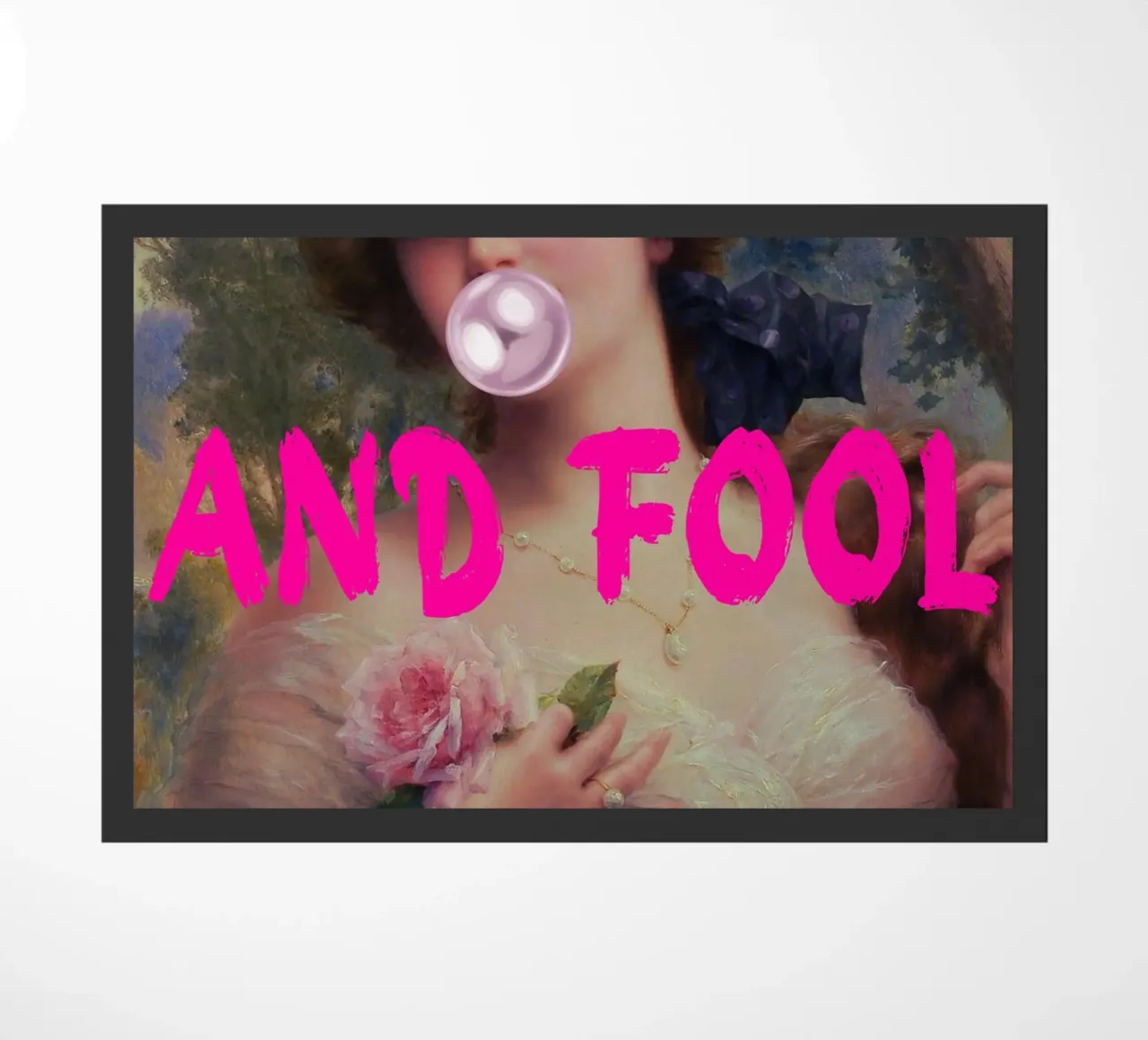 "Go On and Fool Me" - Pop Art, Remix classico, giocoso, rosa zerbino da NorwesClub