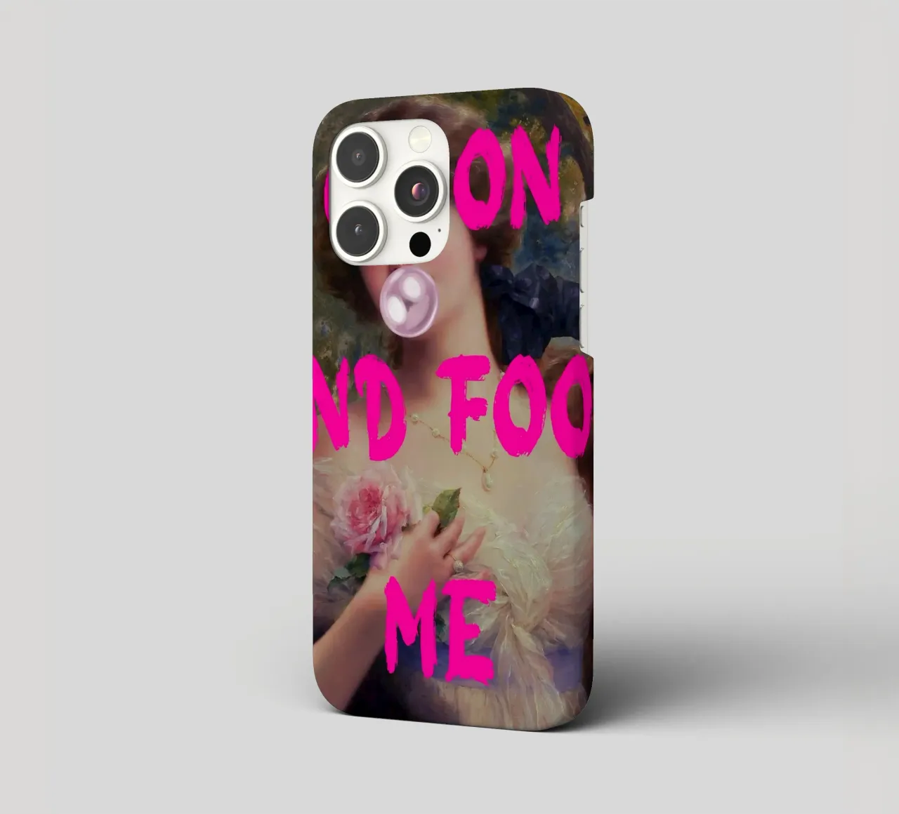 "Go On and Fool Me" - Pop Art, Remix classico, giocoso, rosa cover iphone da NorwesClub