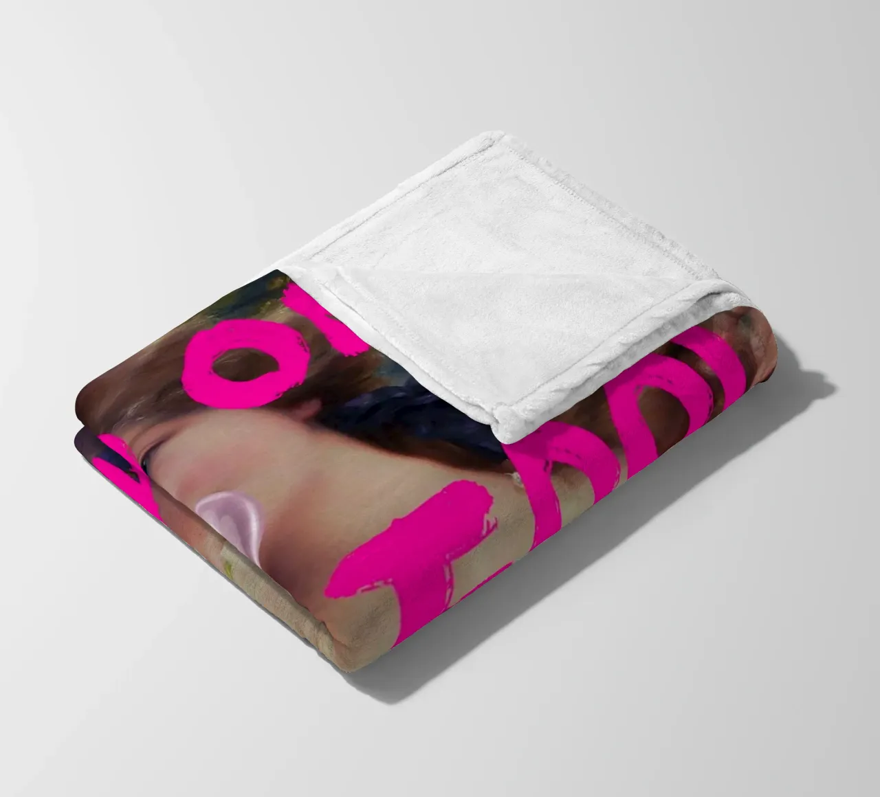 "Go On and Fool Me" - Pop Art, Remix classico, giocoso, rosa coperta in pile da NorwesClub