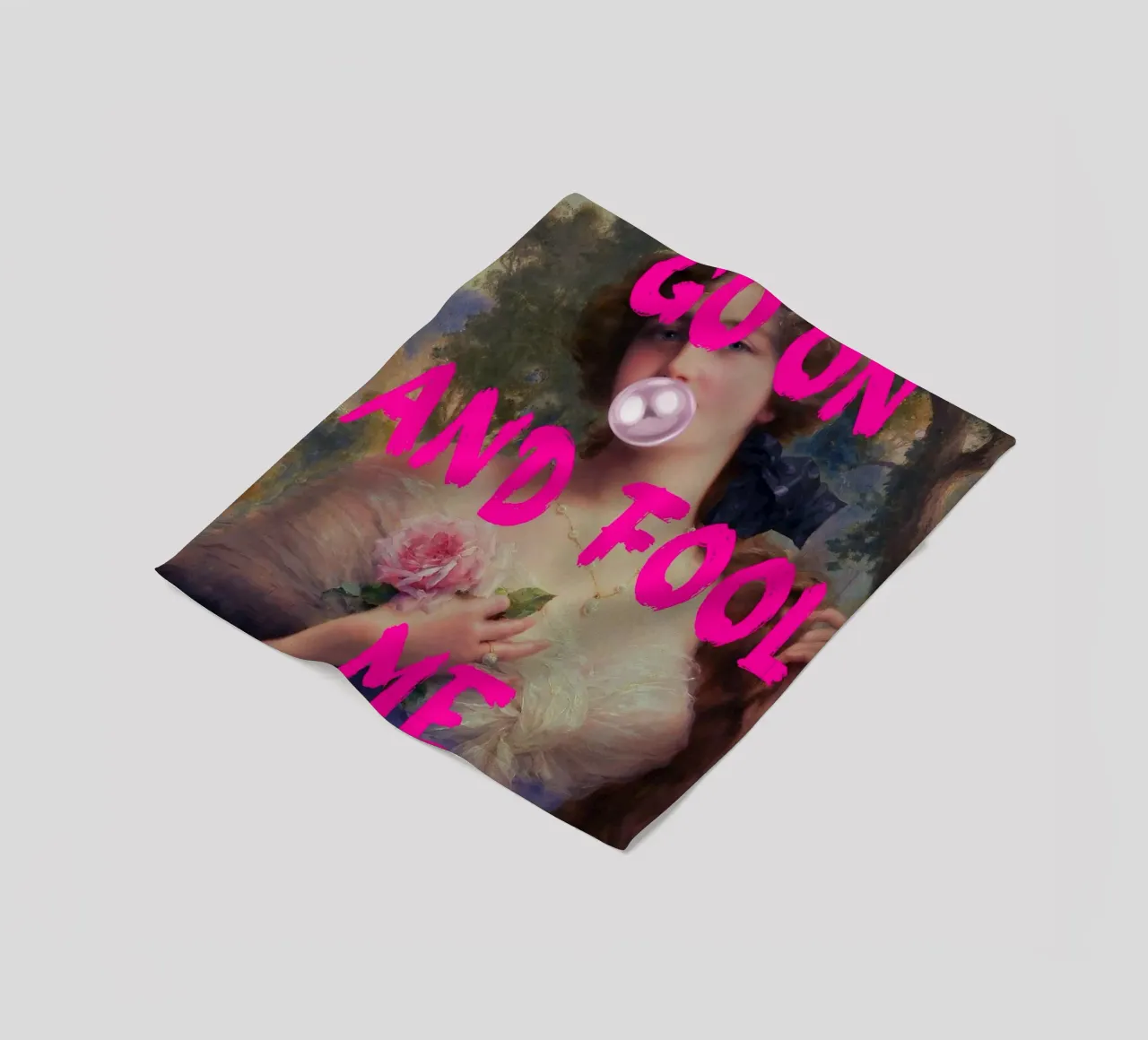 "Go On and Fool Me" - Pop Art, Remix classico, giocoso, rosa coperta in pile da NorwesClub