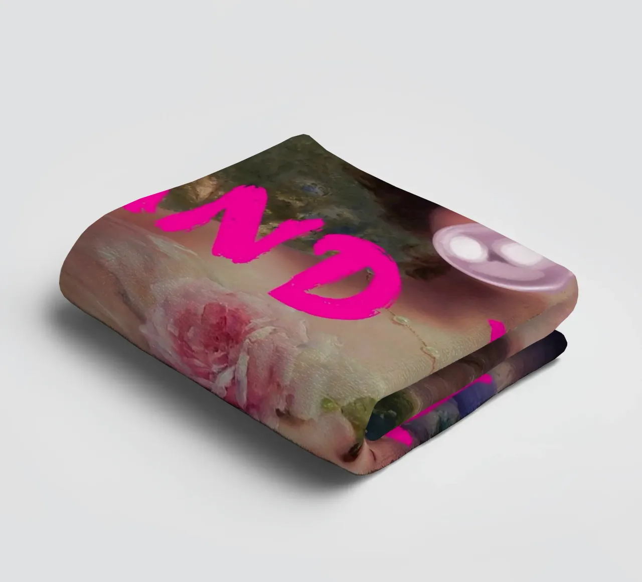 "Go On and Fool Me" - Pop Art, Remix classico, giocoso, rosa asciugamano da bagno da NorwesClub