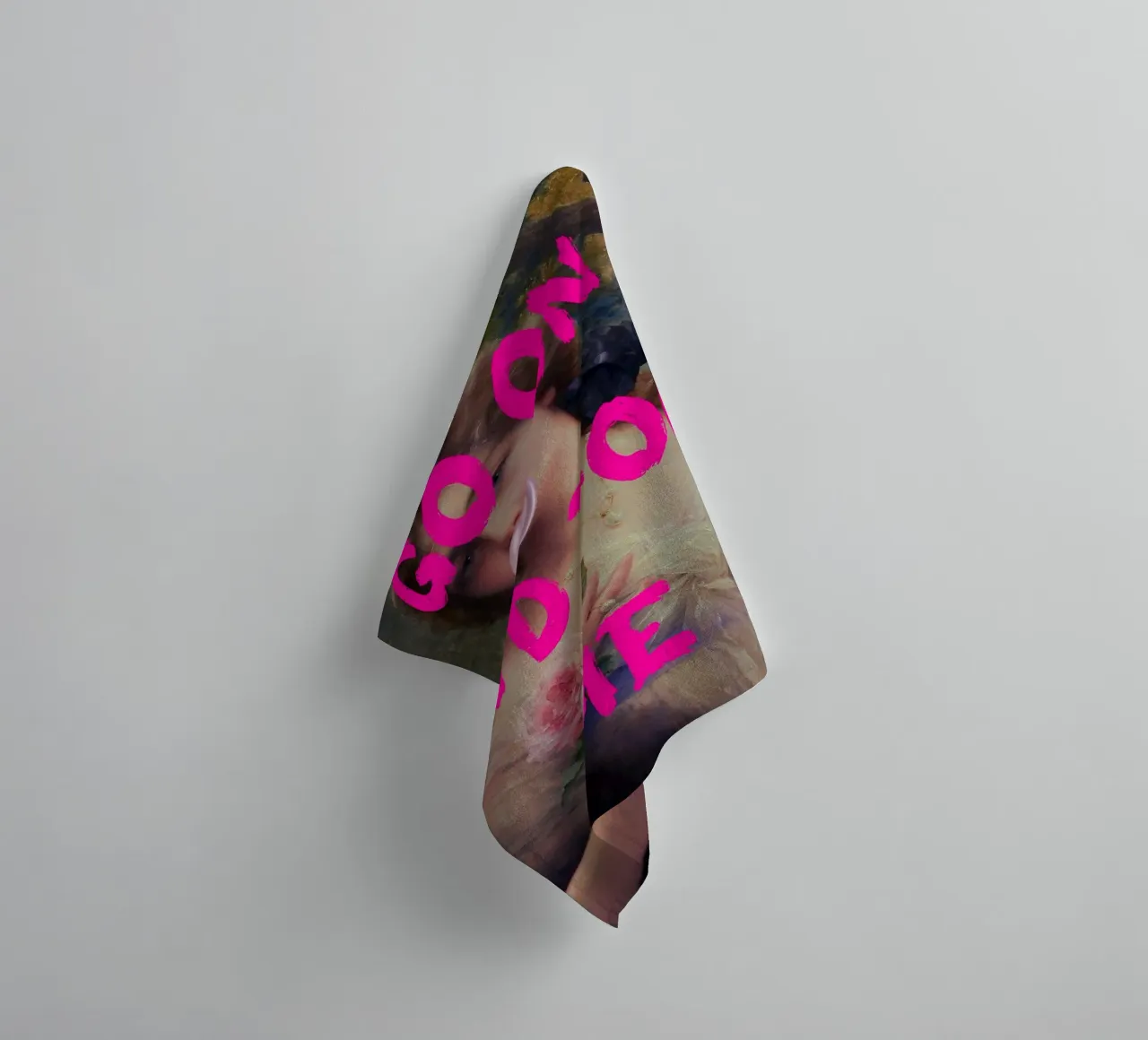 "Go On and Fool Me" - Pop Art, Remix classico, giocoso, rosa asciugamano da bagno da NorwesClub