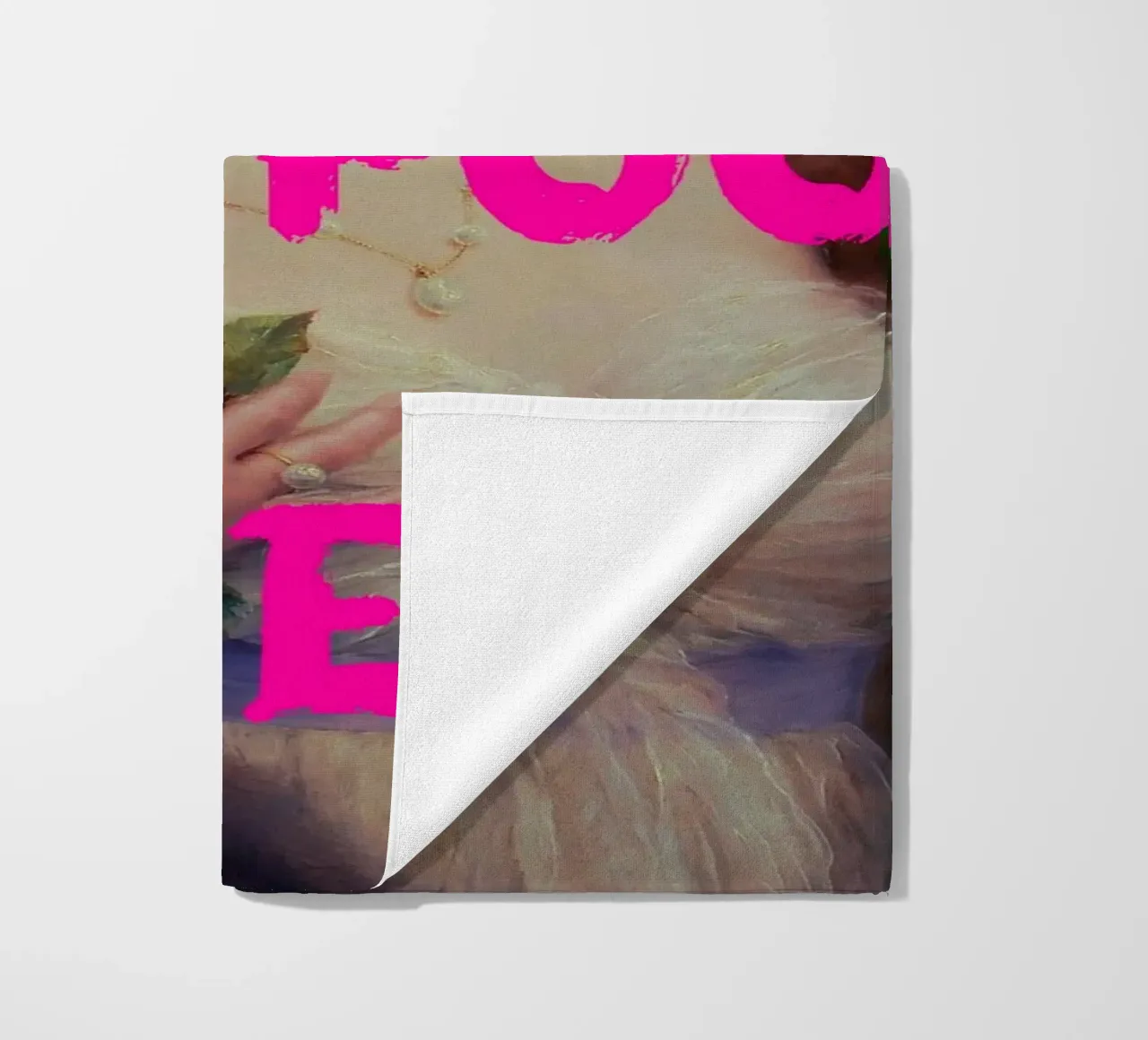"Go On and Fool Me" - Pop Art, Remix classico, giocoso, rosa telo mare da NorwesClub