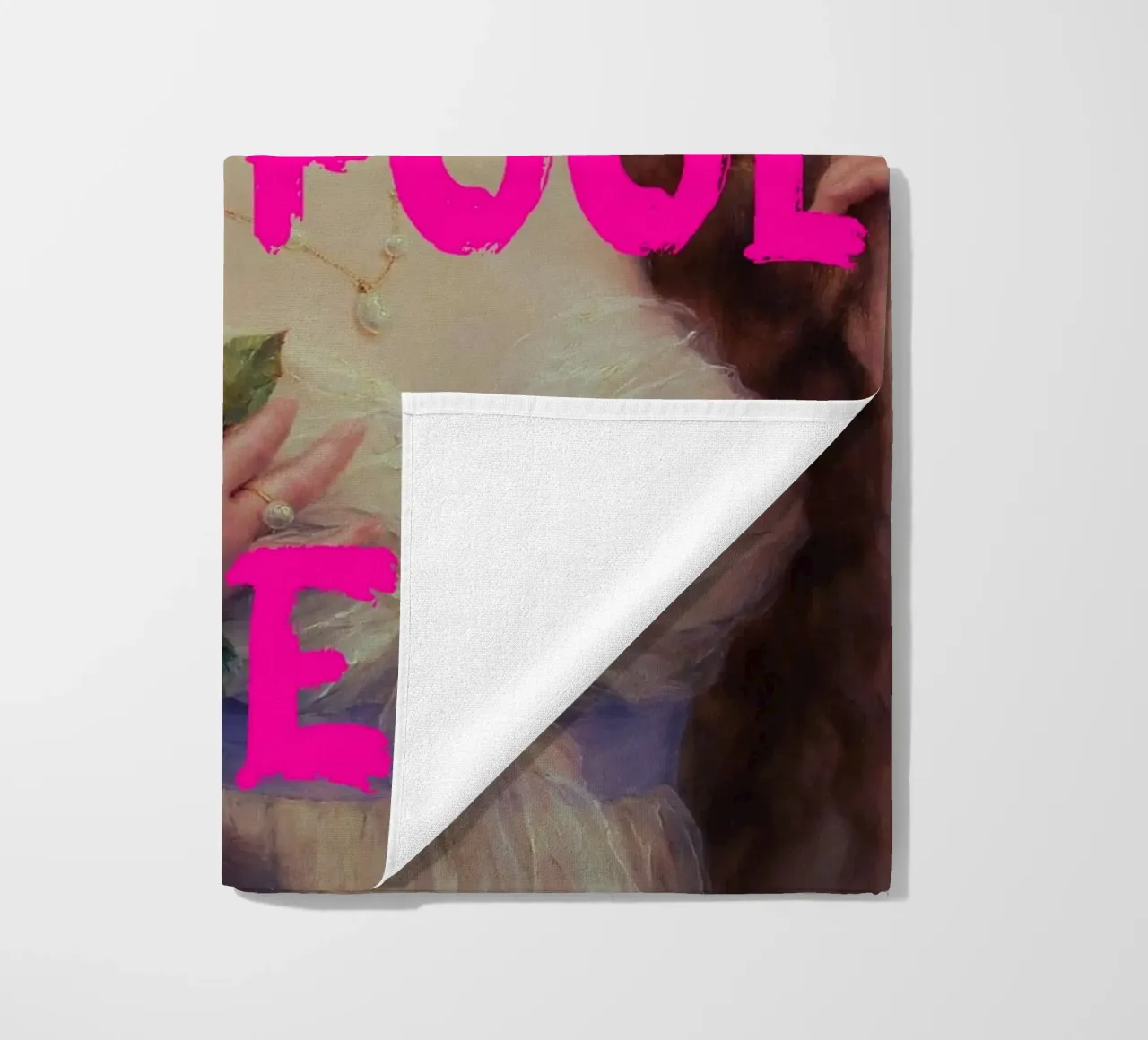 "Go On and Fool Me" - Pop Art, Remix classico, giocoso, rosa telo mare da NorwesClub