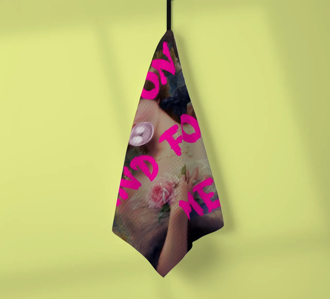 "Go On and Fool Me" - Pop Art, Remix classico, giocoso, rosa canovaccio da cucina da NorwesClub