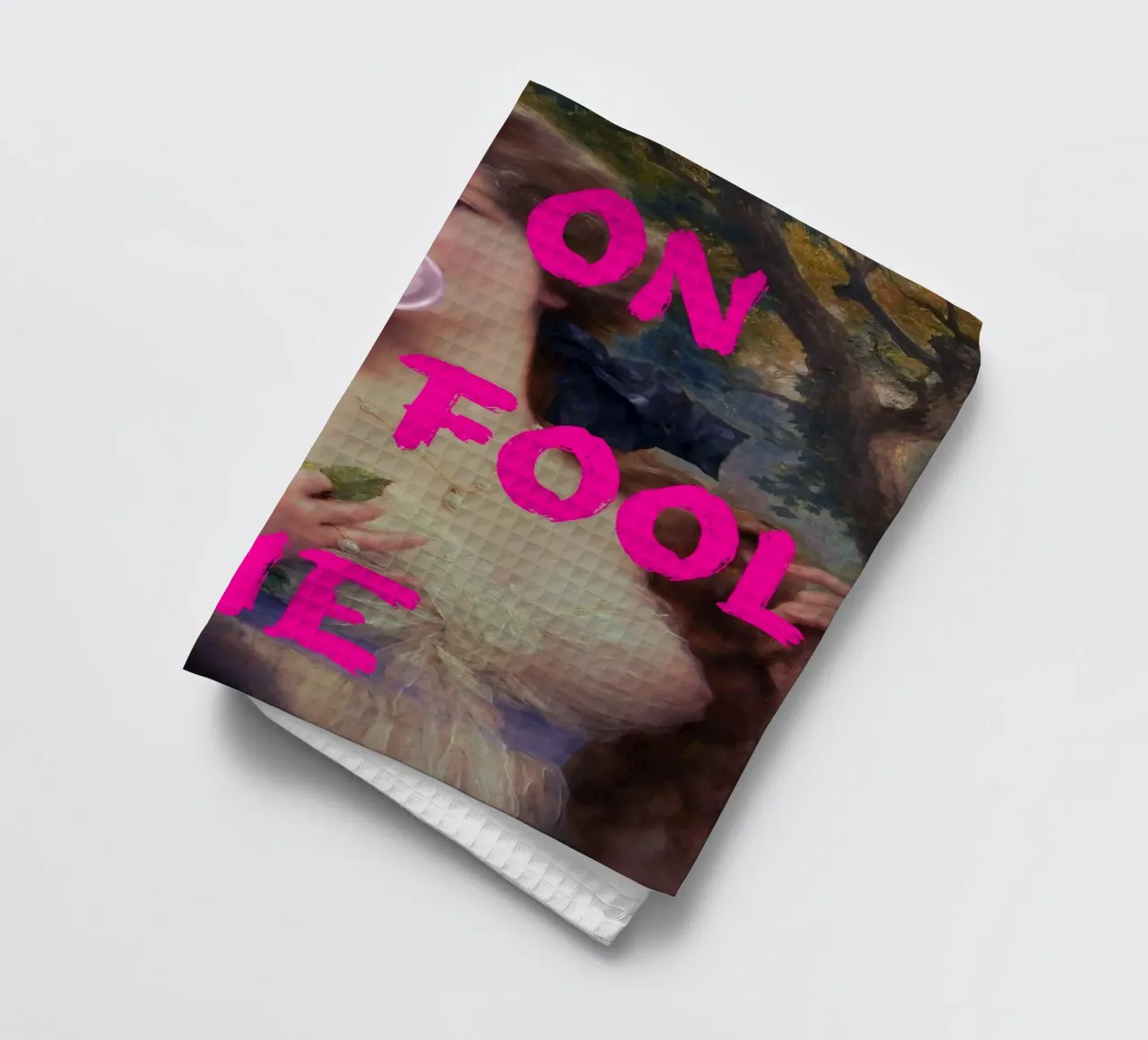 "Go On and Fool Me" - Pop Art, Remix classico, giocoso, rosa canovaccio da cucina da NorwesClub