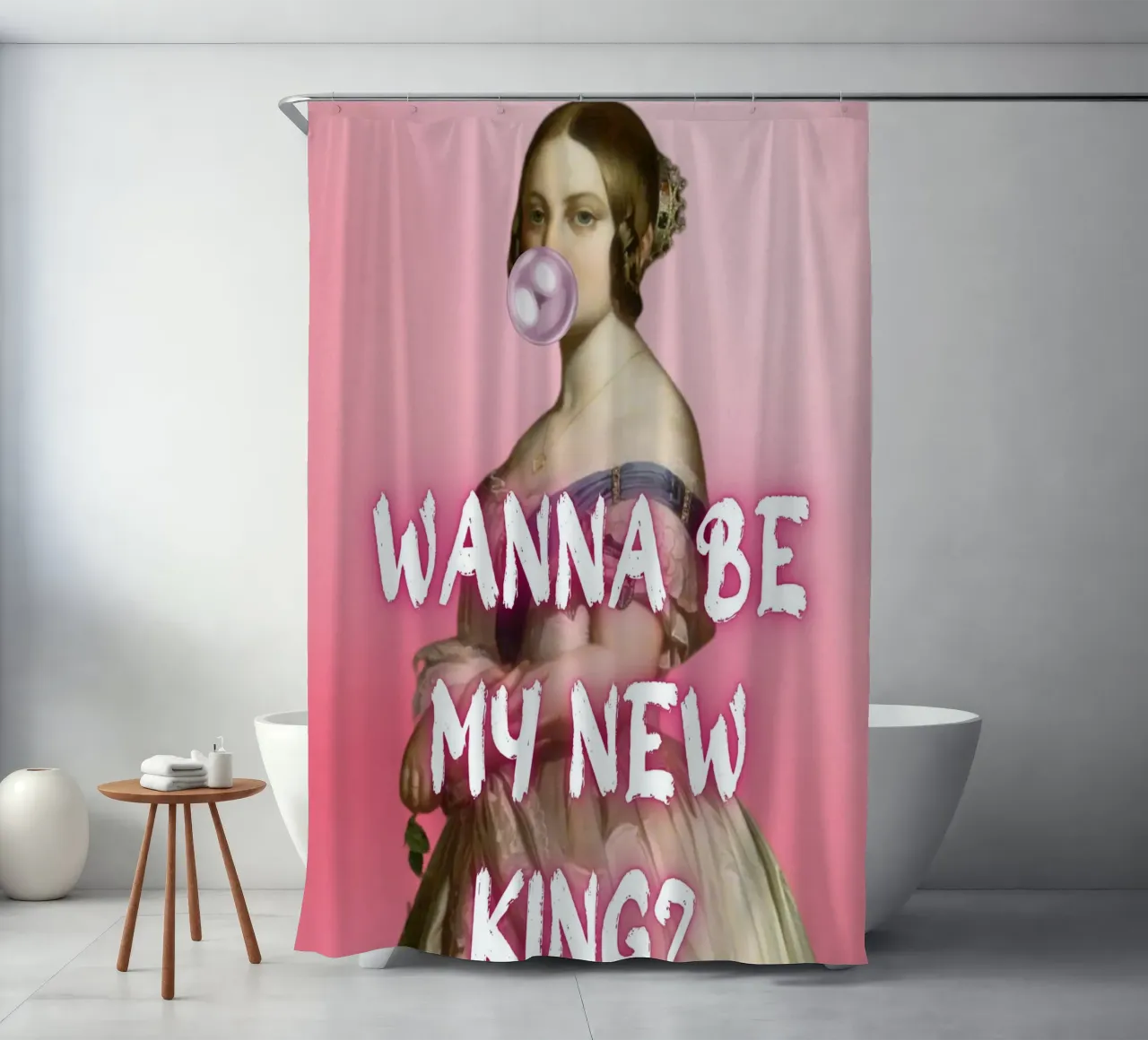 "Oh Hell No!" - Pop Art, Remix classico, Umoristico, Ribelle tenda da doccia da NorwesClub