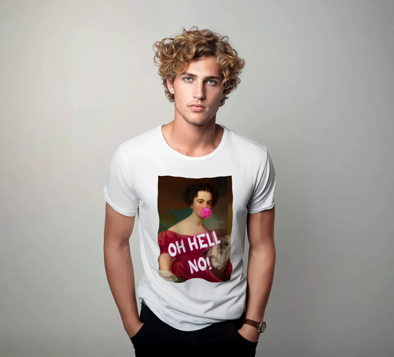 "Oh Hell No!" - Pop Art, Remix classico, Umoristico, Ribelle t-shirt da NorwesClub