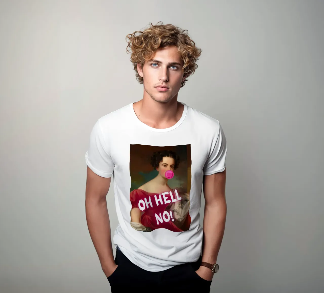 "Oh Hell No!" - Pop Art, Remix classico, Umoristico, Ribelle t-shirt da NorwesClub