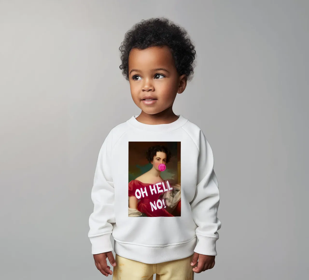 "Oh Hell No!" - Pop Art, Remix classico, Umoristico, Ribelle felpa neonato da NorwesClub