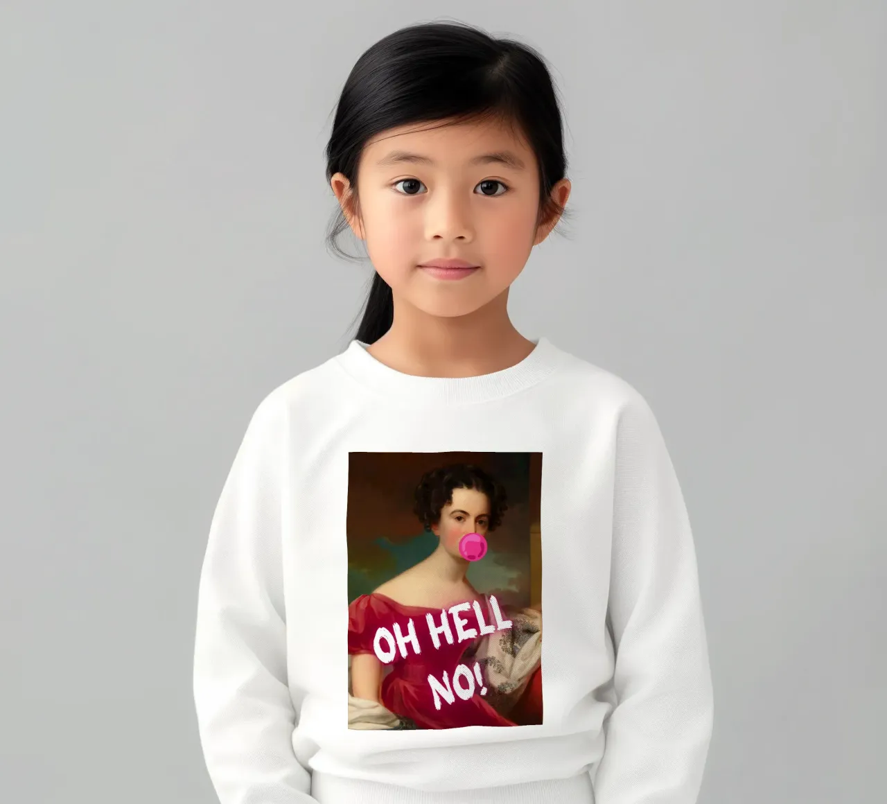 "Oh Hell No!" - Pop Art, Remix classico, Umoristico, Ribelle felpa bambino da NorwesClub