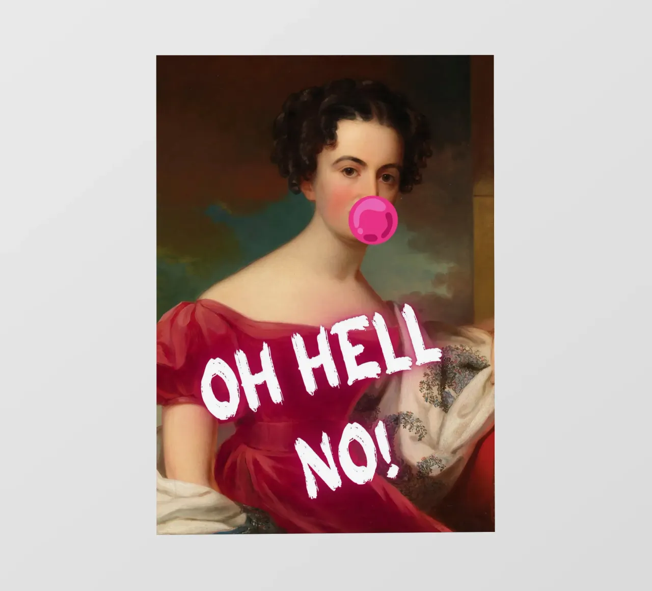 "Oh Hell No!" - Pop Art, Remix classico, Umoristico, Ribelle telo in pvc da NorwesClub