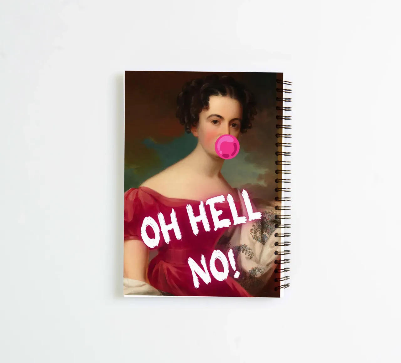 "Oh Hell No!" - Pop Art, Classic Remix, Humorous, Rebellious spiral notebook by NorwesClub