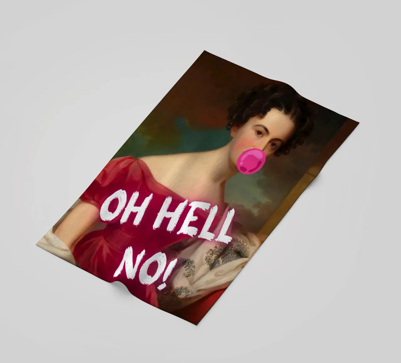 "Oh Hell No!" - Pop Art, Remix classico, Umoristico, Ribelle telo mare da NorwesClub