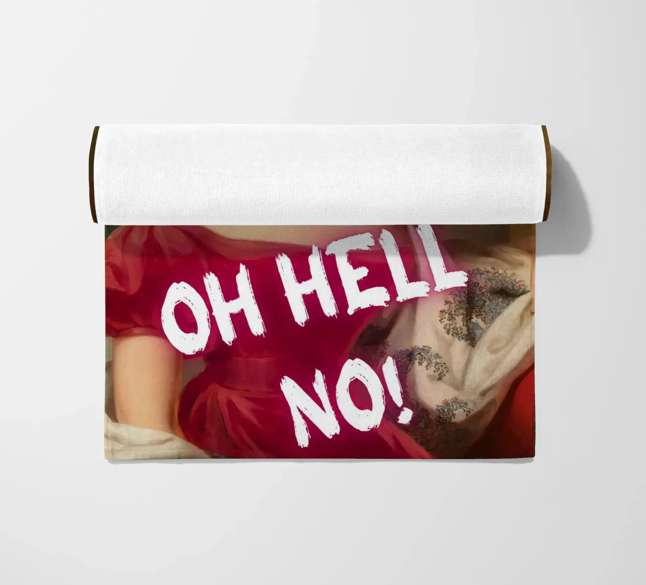 "Oh Hell No!" - Pop Art, Remix classico, Umoristico, Ribelle telo mare da NorwesClub