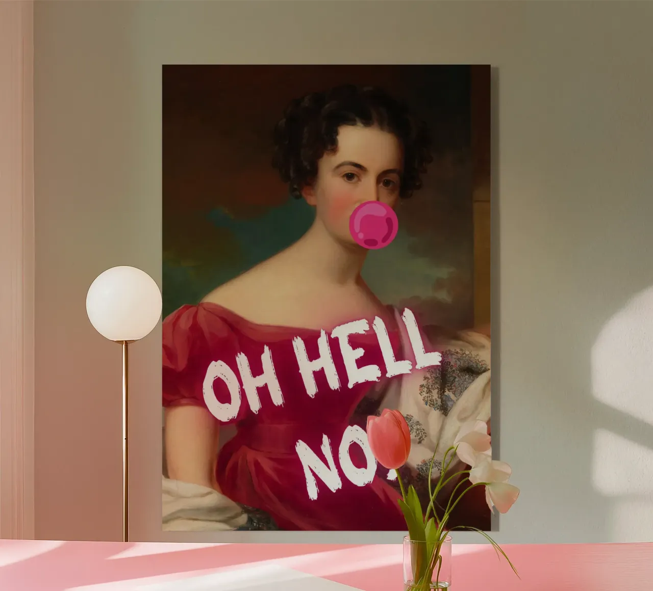 "Oh Hell No!" - Pop Art, Remix classico, Umoristico, Ribelle plexiglass da NorwesClub