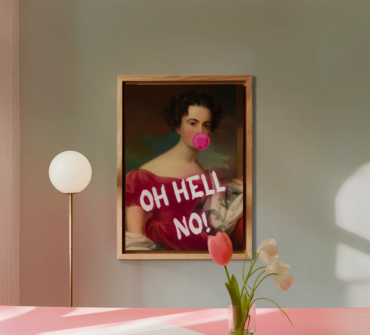 "Oh Hell No!" - Pop Art, Remix classico, Umoristico, Ribelle pannello forex da NorwesClub