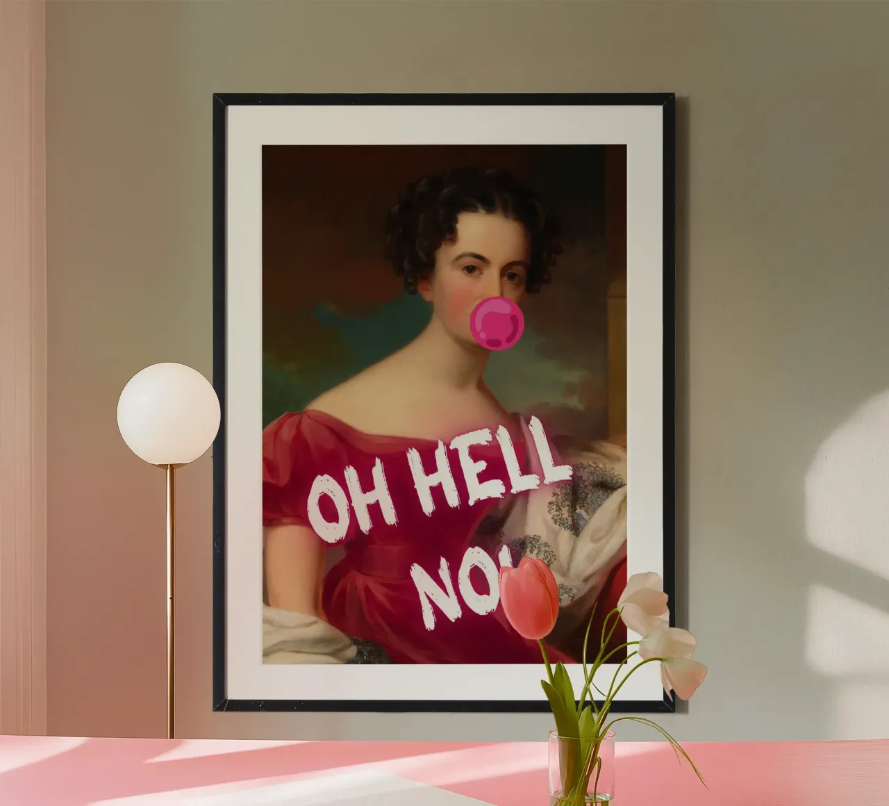 "Oh Hell No!" - Pop Art, Remix classico, Umoristico, Ribelle carta hahnemühle da NorwesClub